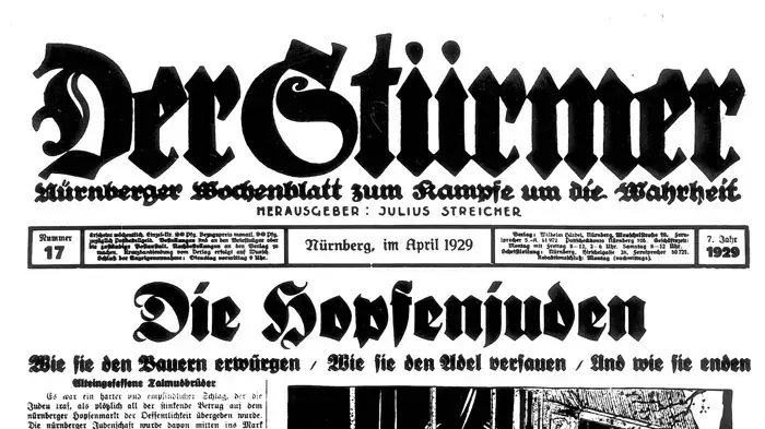 עיתון נאצי, Der Stuermer עיתון נאצי, Der Stuermer