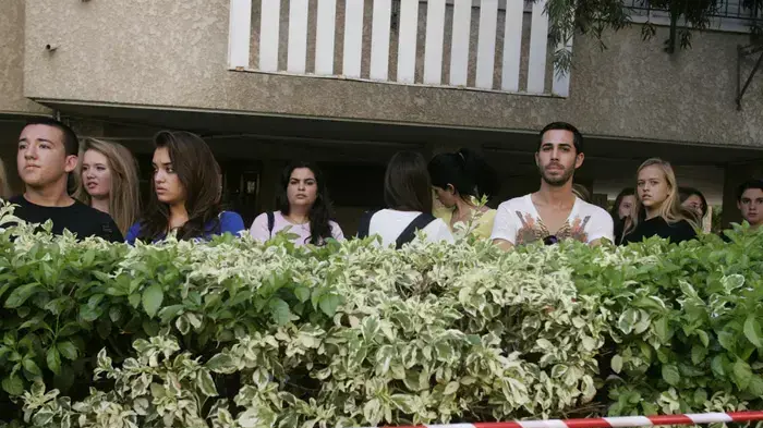 הרחוב ברעננה בו גרו נטלי ורוני אלוני שנרצחו על ידי אמן, נובמבר 2010