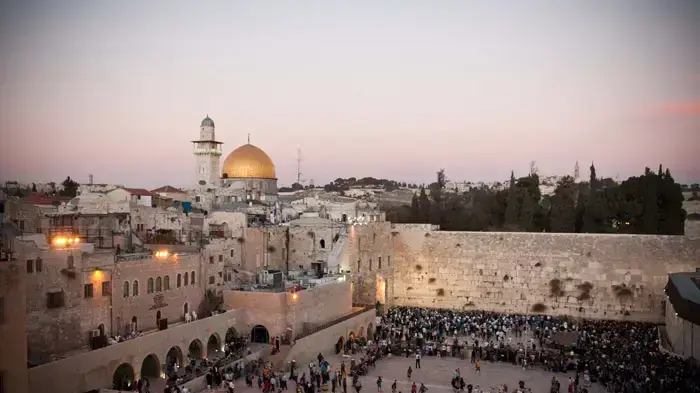 תמונת מזג אוויר, הכותל בשקיעה, נובמבר 2010