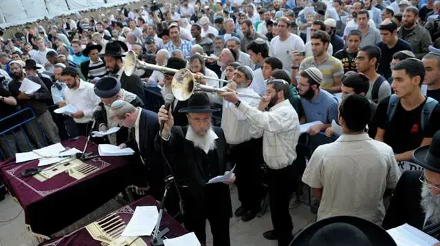 תפילה המונית למען הגשם בכותל, נובמבר 2010      