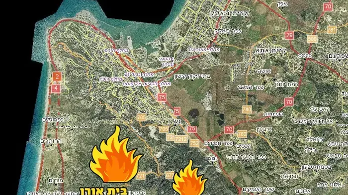 מפת השריפות מפת השריפות