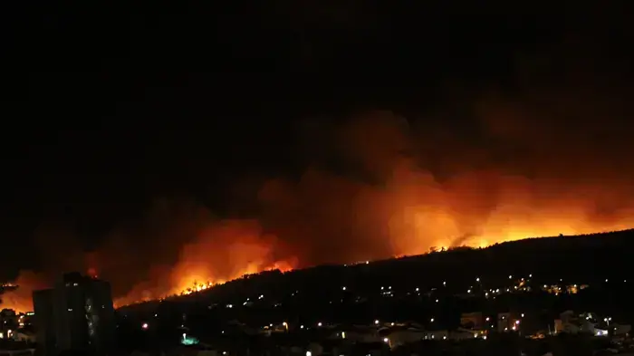 שריפת ענק ביערות הכרמל שריפת ענק ביערות הכרמל