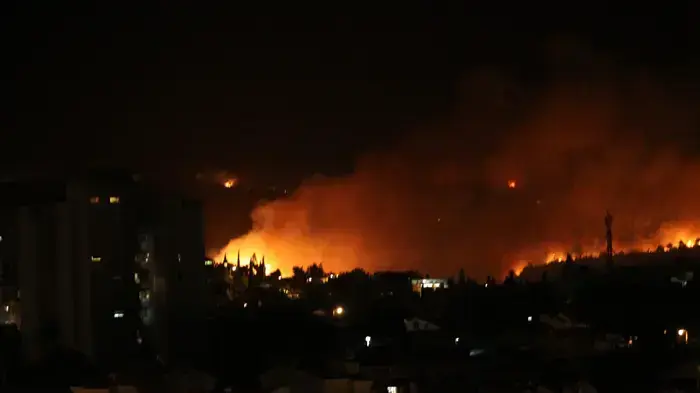 שריפת ענק ביערות הכרמל שריפת ענק ביערות הכרמל