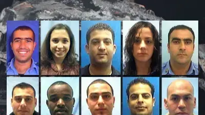 צוערי השב"ס שנהרגו בשריפה ביערות הכרמל, דצמבר 2010 צוערי השב"ס שנהרגו בשריפה ביערות הכרמל, דצמבר 2010