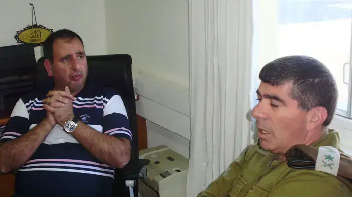 הרמטכ"ל ואלוף פקוד העורף במועצת דלית אל כרמל הרמטכ"ל ואלוף פקוד העורף במועצת דלית אל כרמל