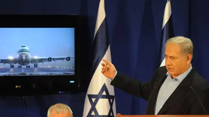 ראש הממשלה בנימין נתניהו במסיבת העיתונאים בצפון ראש הממשלה בנימין נתניהו במסיבת העיתונאים בצפון
