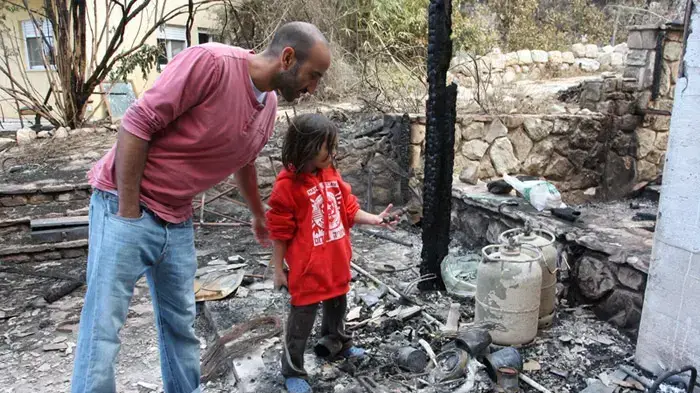 תוצאות שריפת הענק בכרמל, יום שני