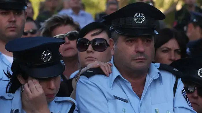 הלוויתה של אהובה תומר, מפקדת תחנת חיפה במשטרה שמתה בשריפת הענק ביערות הכרמל, דצמבר 2010
