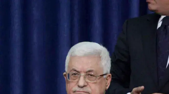 ראש הרשות הפלסטינית אבו מאזן בכינוס של יוזמת ז'נבה, דצמבר 2010