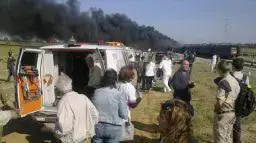 רכבת בדרך לתל אביב עולה באש, דצמבר 2010