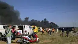 רכבת בדרך לתל אביב עולה באש, דצמבר 2010