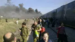 רכבת בדרך לתל אביב עולה באש, דצמבר 2010