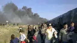 רכבת בדרך לתל אביב עולה באש, דצמבר 2010
