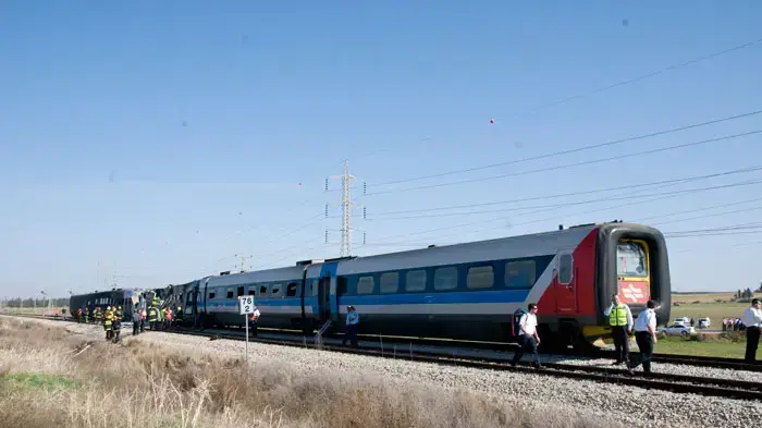 שריפה פרצה ברכבת בדרך לתל אביב, דצמבר 2010