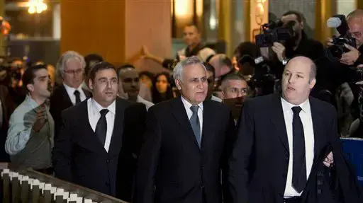 הנשיא לשעבר משה קצב בהכרעת הדין, דצמבר 2010