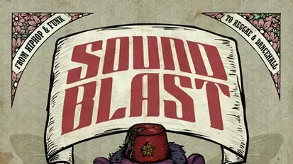 כרזה לליין המסיבות Sound Blast במועדון הברזילי