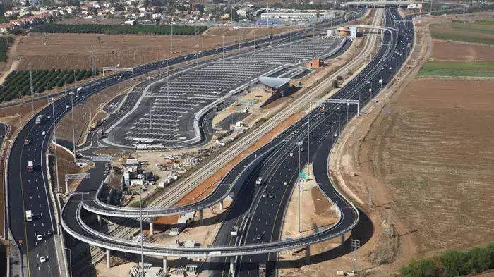 תמונה מהאוויר של הנתיב המהיר, ינואר 2011 תמונה מהאוויר של הנתיב המהיר, ינואר 2011