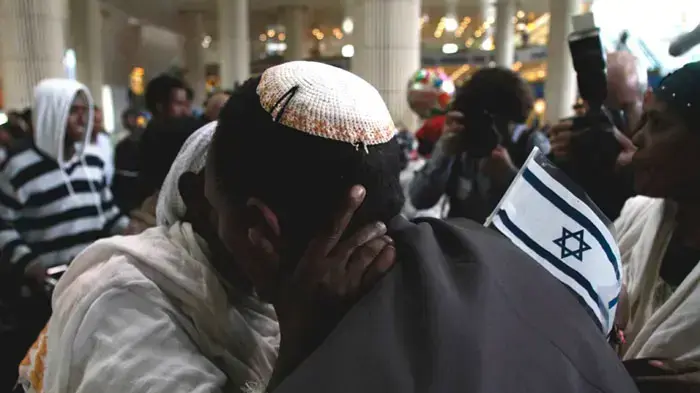 נחיתת עולים בני הפלשמורה, נתב"ג, ינואר 2011