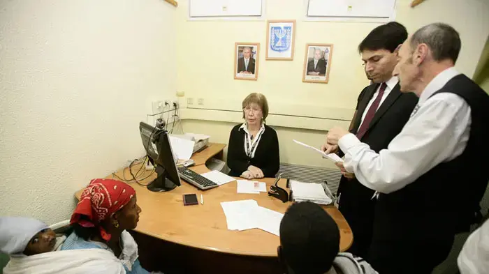 נחיתת עולים בני הפלשמורה, נתב"ג, ינואר 2011