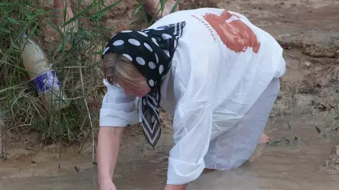 חגיגת חג ההתגלות, טבילת נוצרים בירדן, בקאסר אל יהוד, ינואר 2011