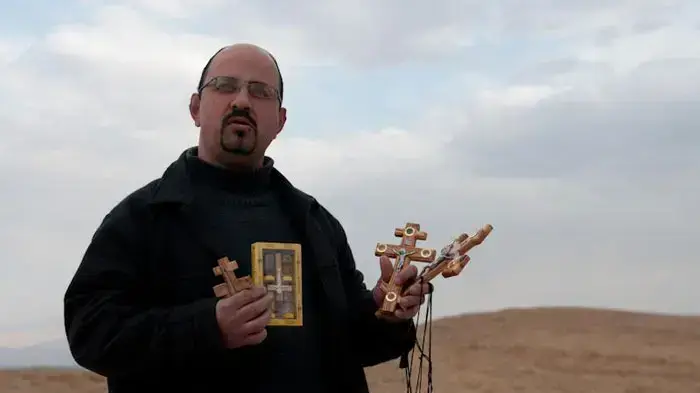 חגיגת חג ההתגלות, טבילת נוצרים בירדן, בקאסר אל יהוד, ינואר 2011