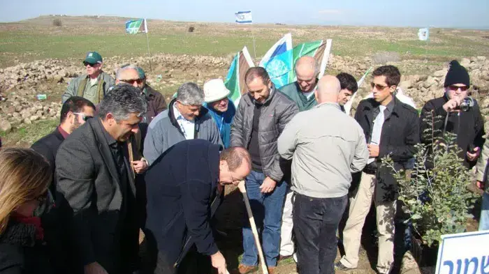 נטיעות טו בשבט בגולן