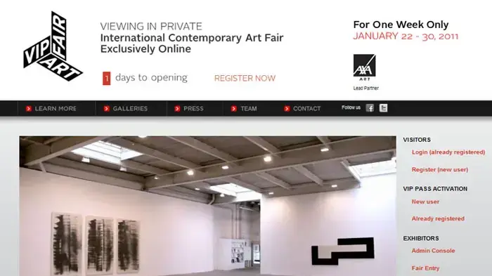 אתר VIP Art Fair אתר VIP Art Fair