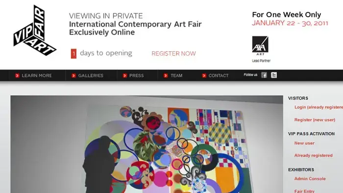 אתר VIP Art Fair אתר VIP Art Fair