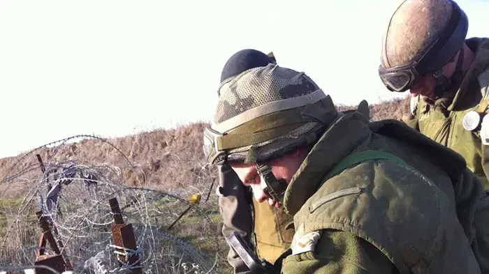 פינוי שדה מוקשים ב"עין מוקש" בצפון רמת הגולן, ינואר 2011