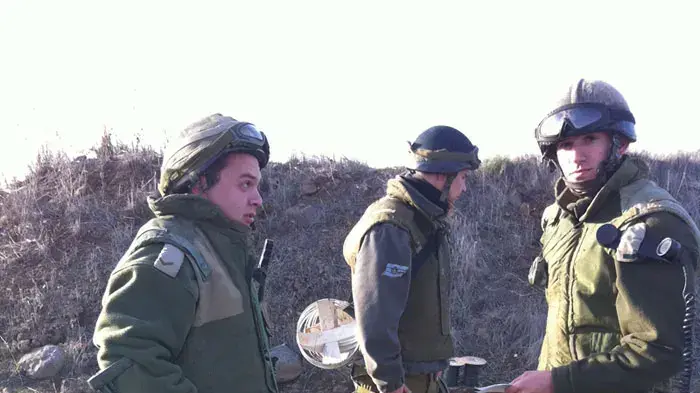 פינוי שדה מוקשים ב"עין מוקש" בצפון רמת הגולן, ינואר 2011