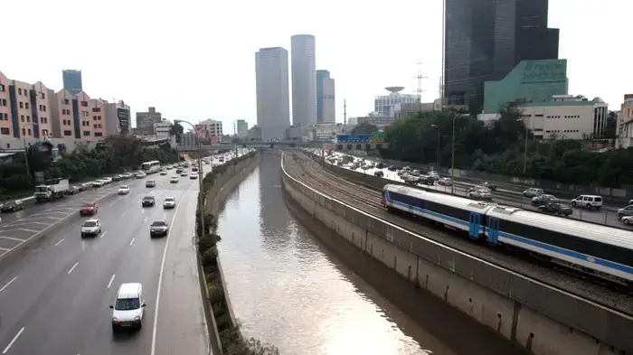 מזג אוויר חורפי וסוער בתל אביב, פברואר 2011