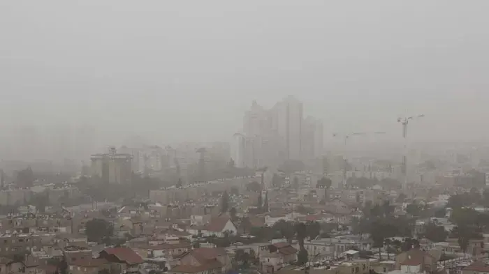 מזג אוויר אביך בעיר באר שבע, פברואר 2011