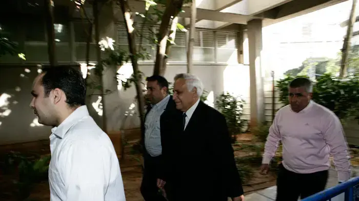 משה קצב בשלב הטיעונים לעונש במשפטו, פברואר 2011         