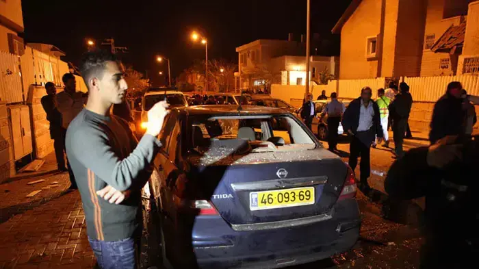 נפילת גראד בשכונת יא' בבאר שבע, פברואר 2011