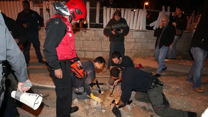 נפילת גראד בשכונת יא' בבאר שבע, פברואר 2011