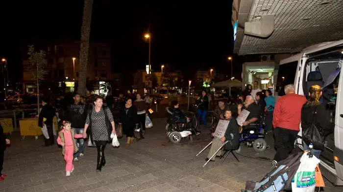 הפגנה נגד עליית מחירי הדלק בבת ים , פברואר 2011