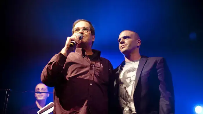 יוסי גיספן עם אייל גולן יוסי גיספן עם אייל גולן