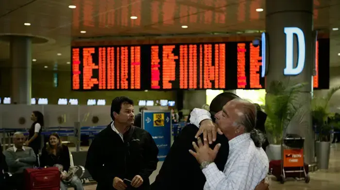 הכורים מצ'ילה נפרדים ממדינת ישראל, מרץ 2011