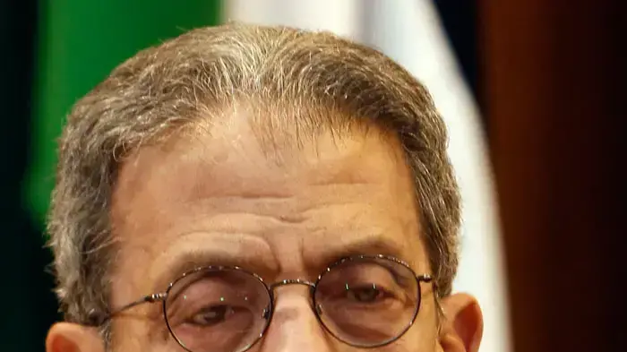 מזכ"ל הליגה הערבית והמתמודד המוביל על נשיאות מצרים, עמרו מוסא