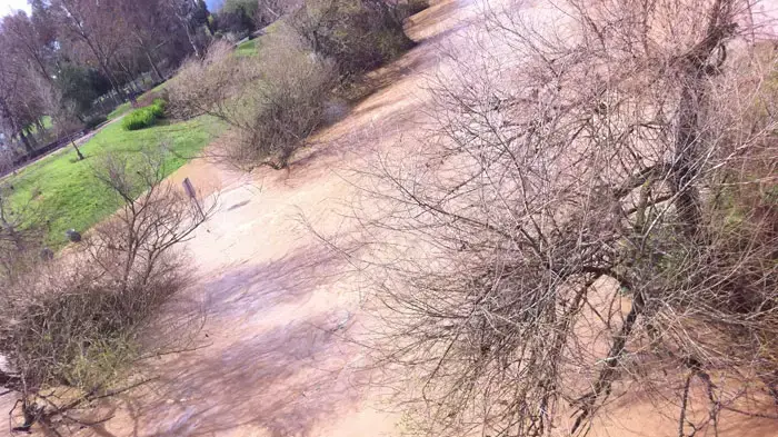 נהר הירדן עולה על גדותיו בעקבות הגשמים בצפון הארץ, מרץ 2011