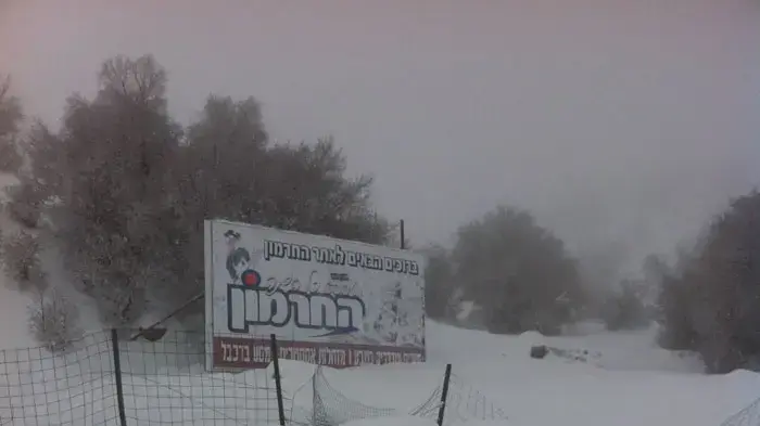 שלג בחרמון, מרץ 2011