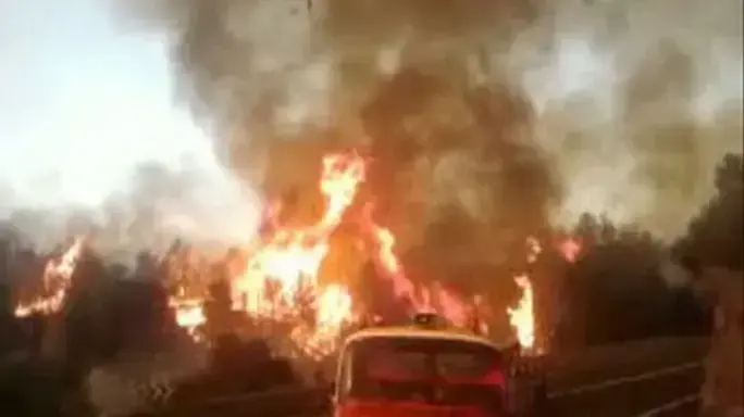 תיעוד נדיר: הדקות האחרונות של אוטובוס הצוערים שנשרף בכרמל