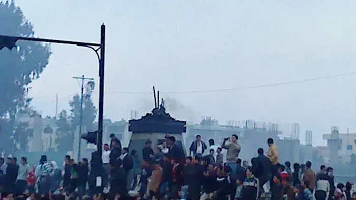 מהומות נגד שלטונו של בשאר אסד בעיר דרעא, דרום סוריה, 25 במרץ 2011 מהומות נגד שלטונו של בשאר אסד בעיר דרעא, דרום סוריה, 25 במרץ 2011