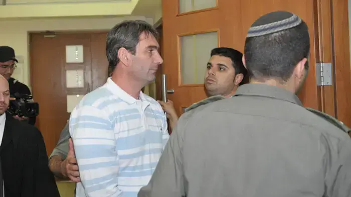 אלכסנדר צבטקוביץ' החשוד ברצח עם במלחמה בבוסניה בבית המשפט המחוזי בירושלים, אפריל 2011