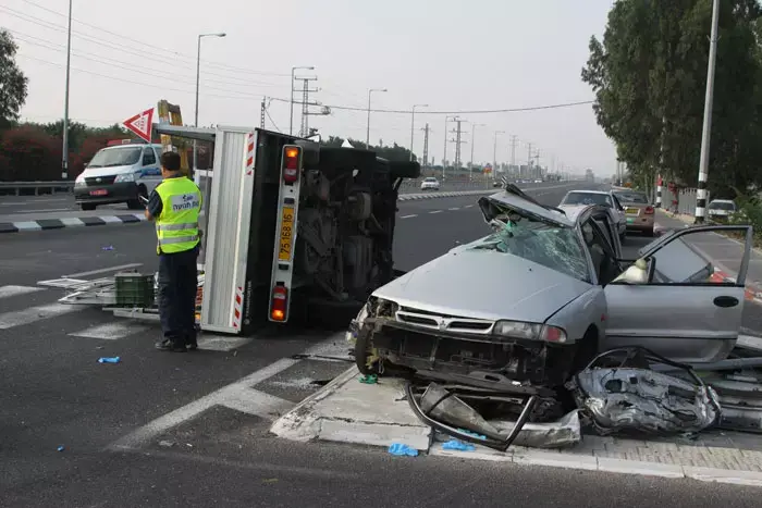 2 הרוגים בתאונה בבנימינה; חשד: הנהג לא ציית לאדום