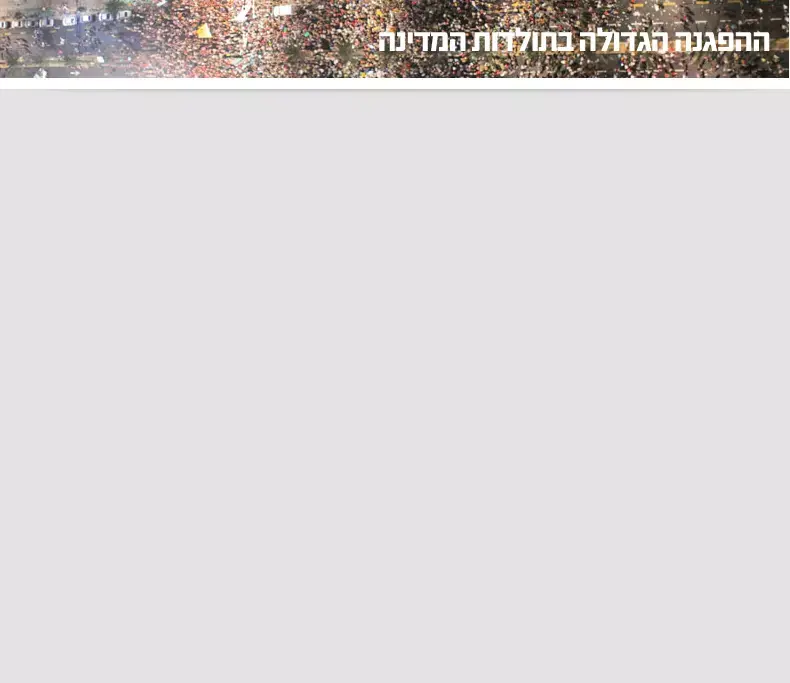 מחאה חברתית בתמונות: צפו בהפגנות ברחבי הארץ