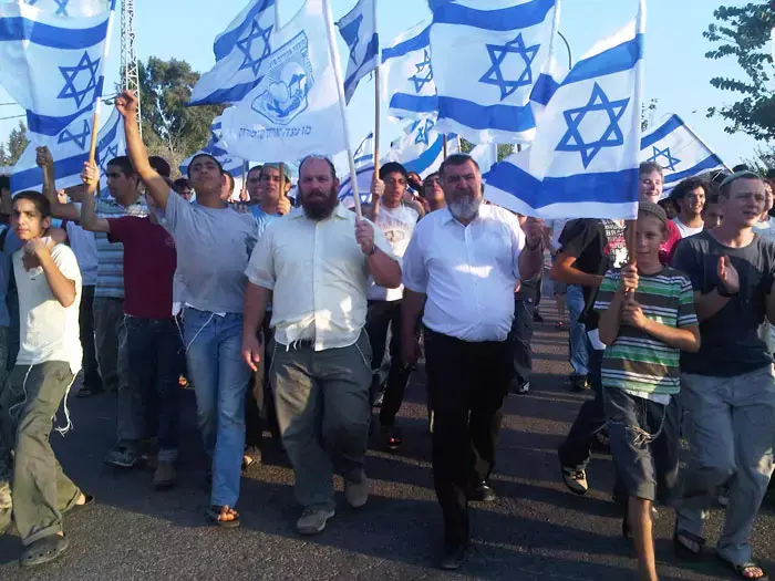 מתנחלים צעדו בגדה: "הזיות הפלסטינים יתפוצצו"