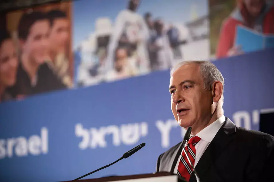 חי: נתניהו נואם בעצרת הסוכנות היהודית בתל אביב