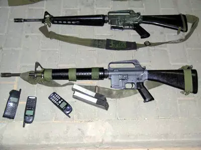 טייבה: רובי M-16 נמצאו בפשיטה