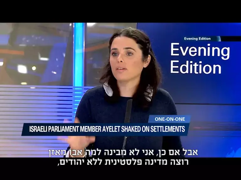 ח"כ שקד, רק לפני חודש: "למה שיהודים לא יחיו בפלסטין?"